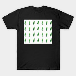 Banana Leaf Pattern Modern Watercolor Illustration T-Shirt